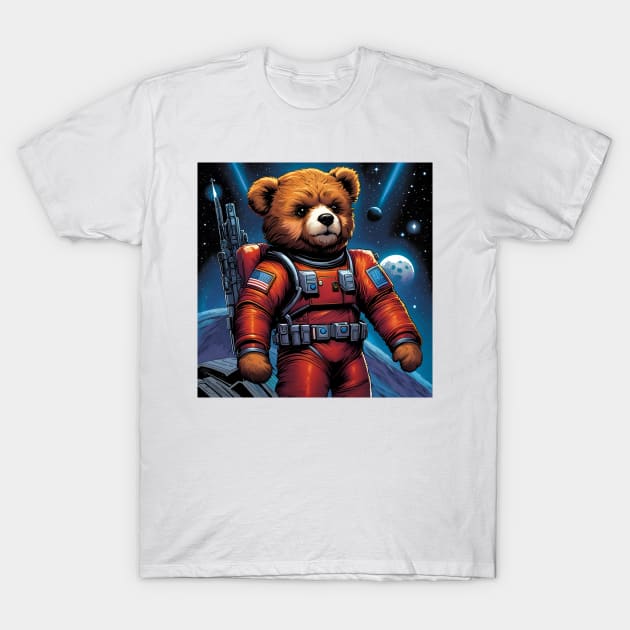 Teddy as a new recruit in the space Force T-Shirt by Colin-Bentham